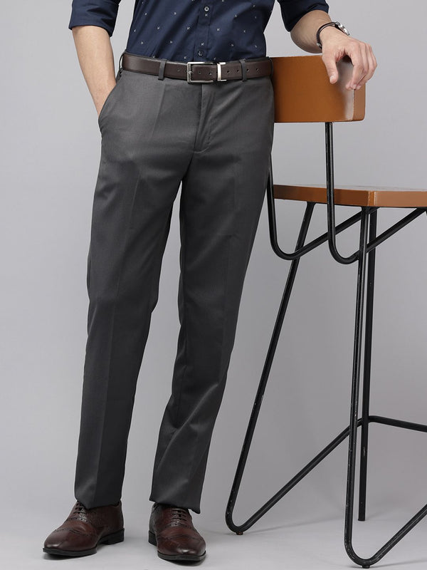 Park Avenue Men Textured Formal Trousers