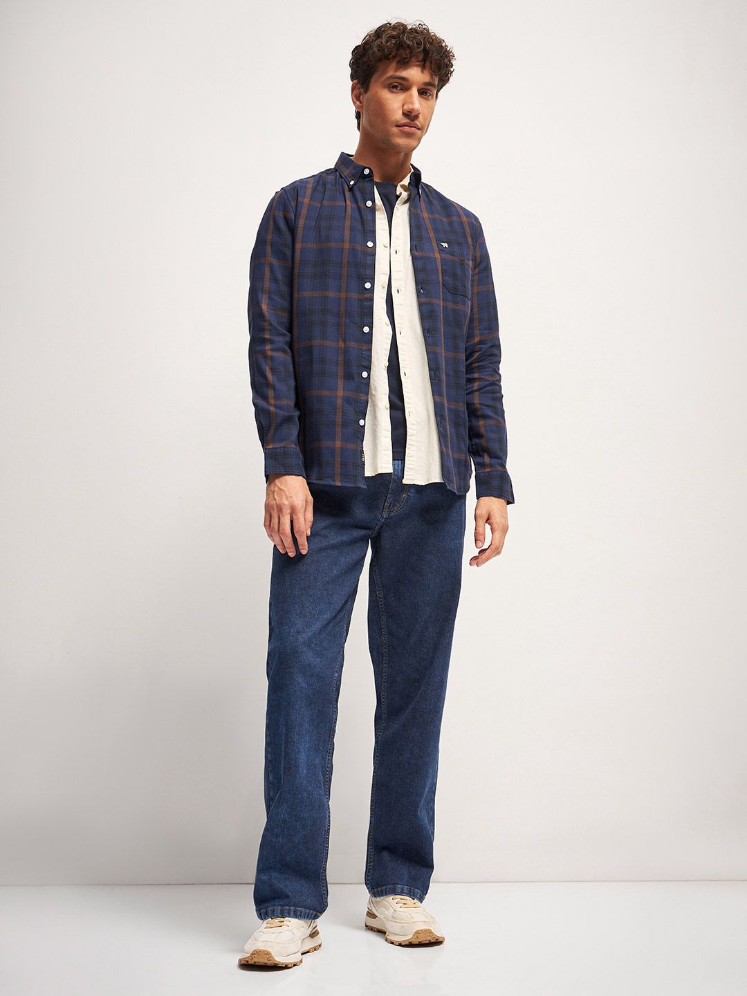 THE BEAR HOUSE Men Slim Fit Tartan Checks Opaque Checked Casual Shirt