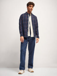 THE BEAR HOUSE Men Slim Fit Tartan Checks Opaque Checked Casual Shirt