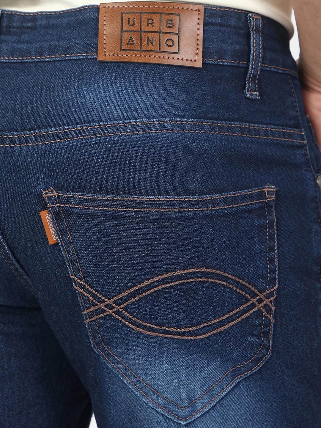 Urbano Fashion Men Bootcut Light Fade Clean Look Stretchable Jeans