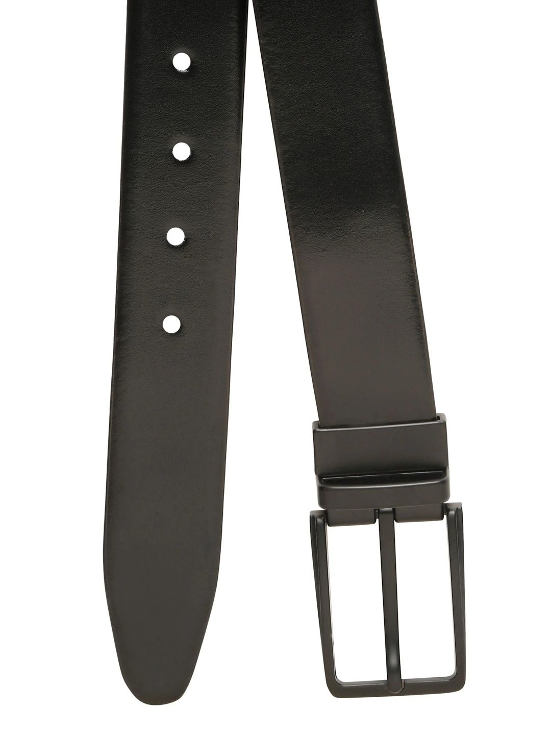 Teakwood Leathers Men Textured Leather Reversible Belt