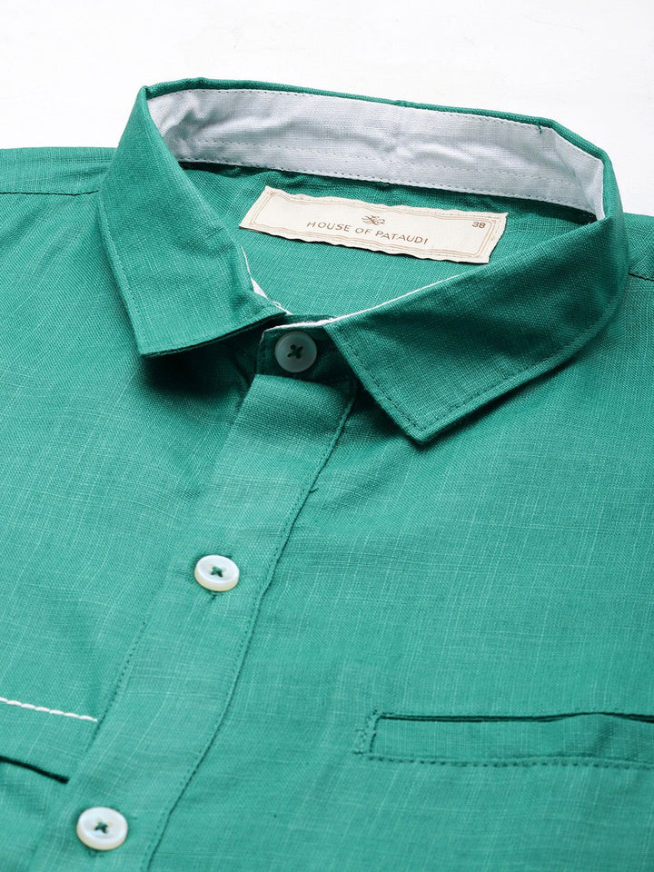 House of Pataudi Men Jashn Pathani Kurta With Trousers