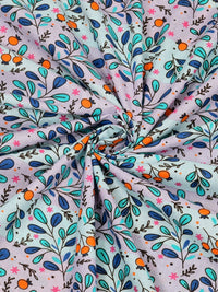 BOMBAY DYEING Dream Lover Blue Floral Printed Cotton 104TC Queen Bedsheet Set 2.54 x 2.24m