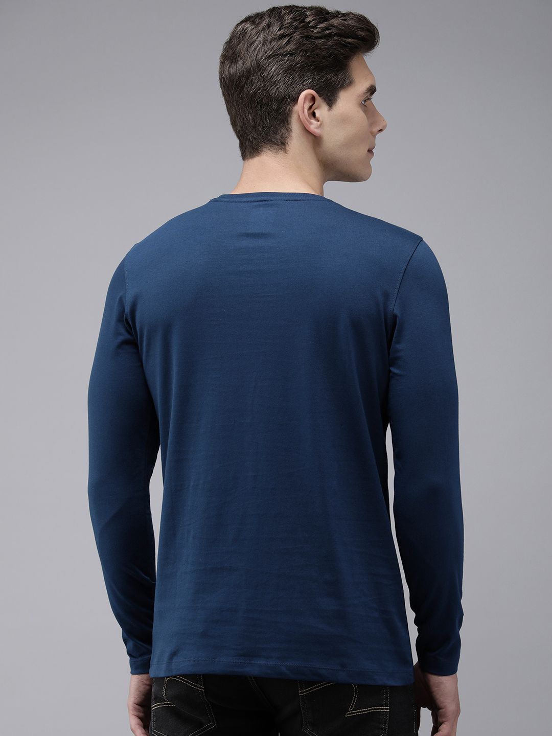SPYKAR Typography Printed Slim Fit T-shirt