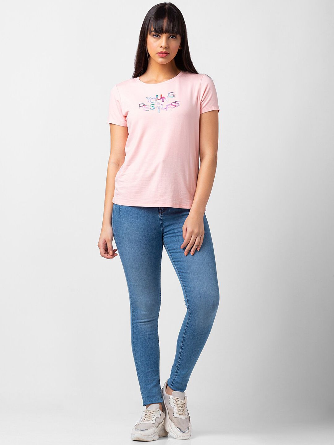 SPYKAR Women Cotton Skinny Fit Mid-Rise Jeans
