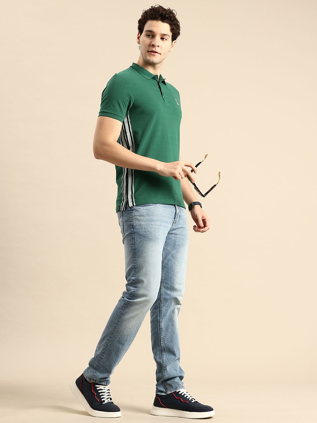 Being Human Polo Collar Pure Cotton T-shirt