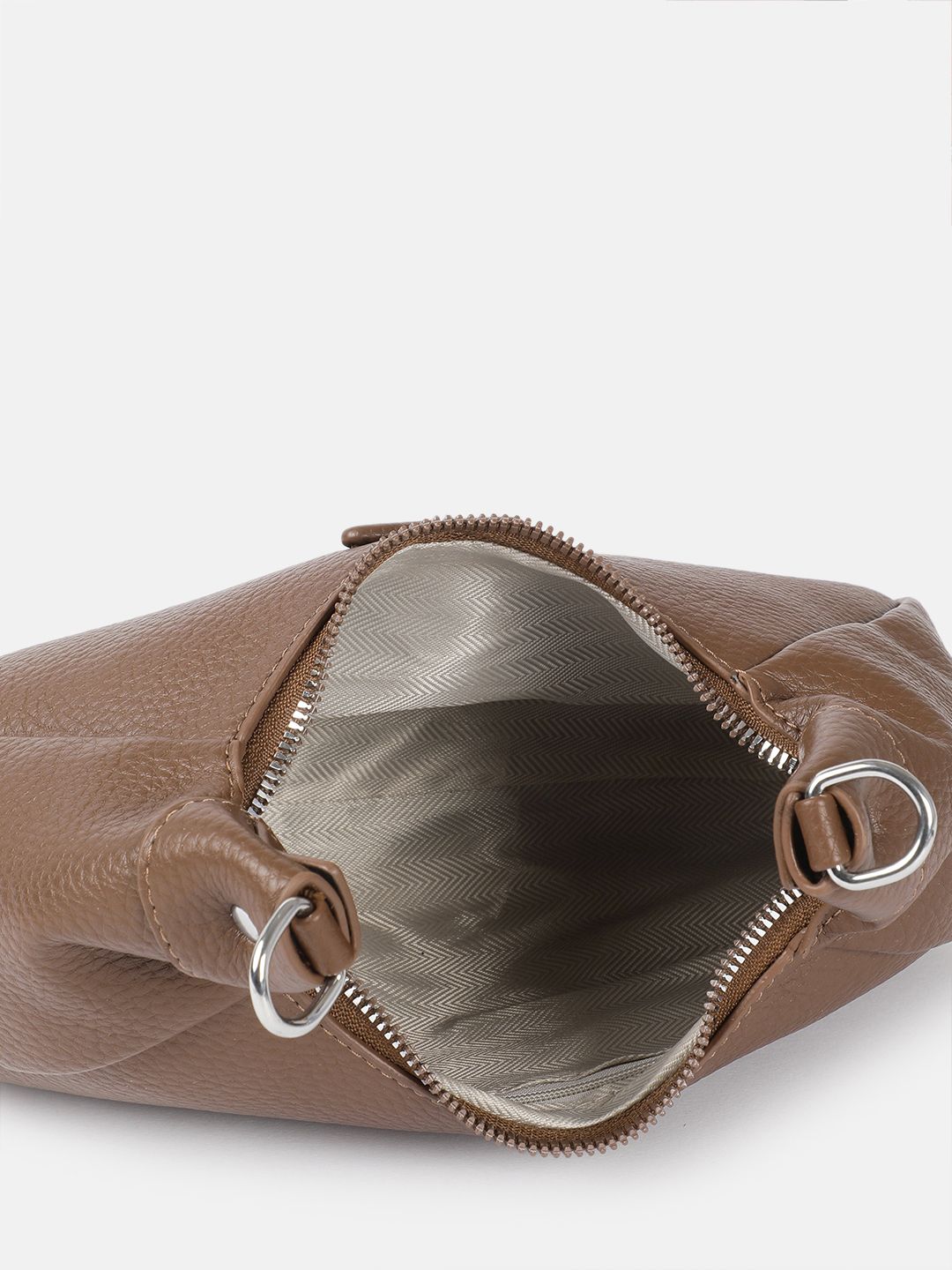 DressBerry Textured Structured Hobo Bag