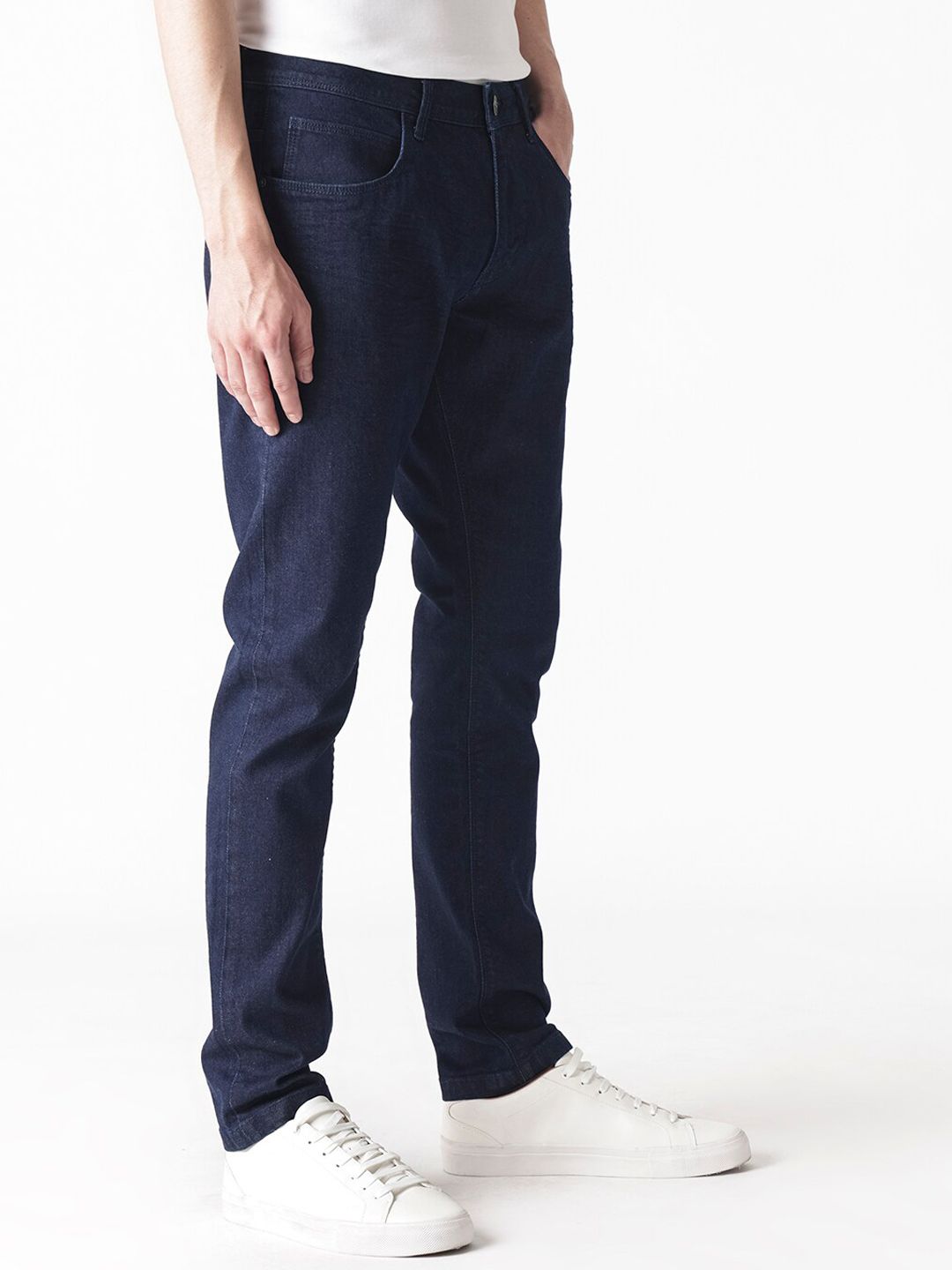 RARE RABBIT Men Night Slim Fit Mid-Rise Cotton Jeans