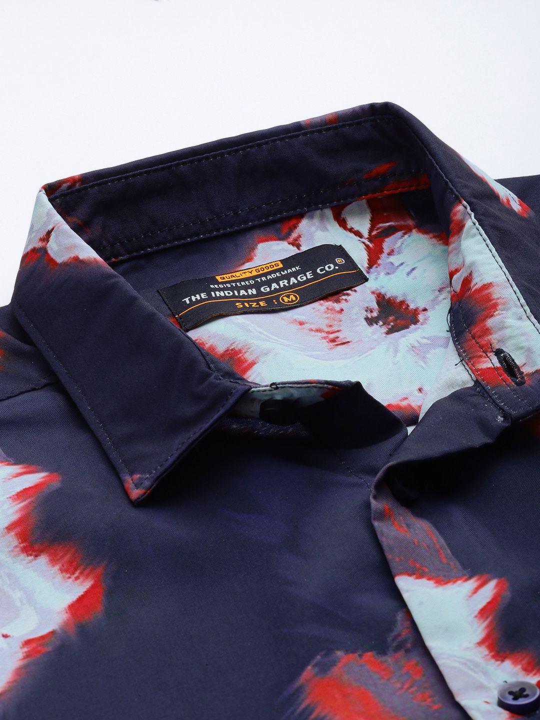 The Indian Garage Co Men Slim Fit Abstract Printed Resortwear Shirt