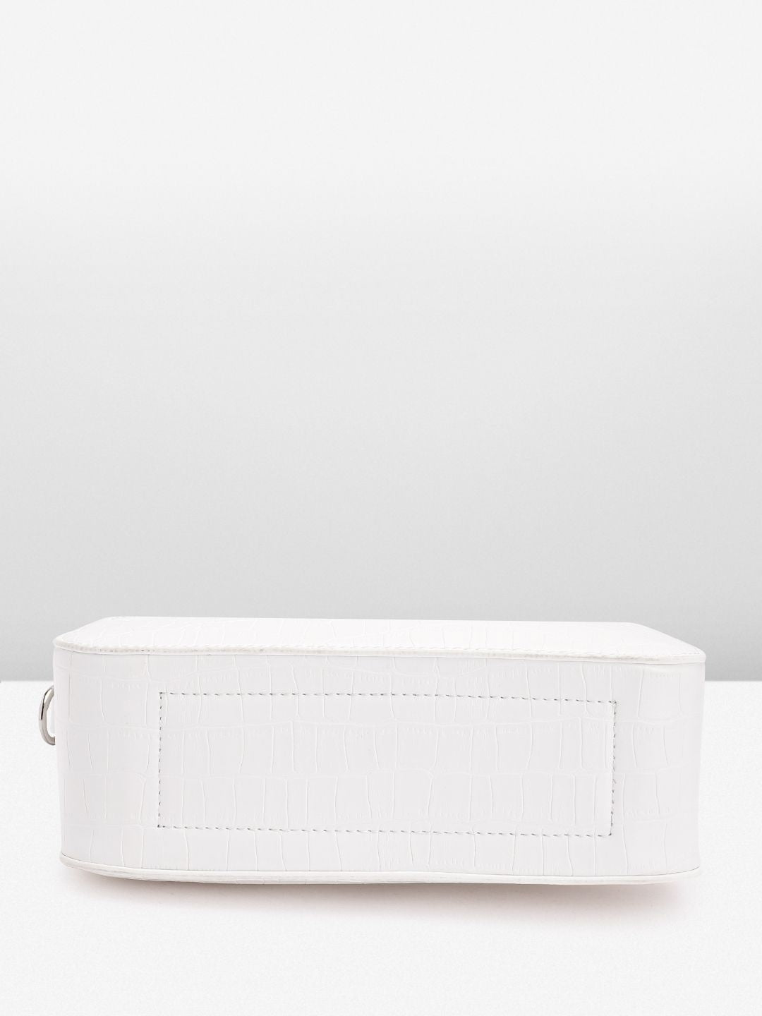 Lino Perros Croc Textured Structured Sling Bag