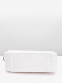 Lino Perros Croc Textured Structured Sling Bag