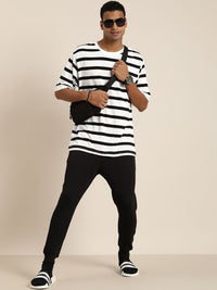 DILLINGER Men Striped Loose T-shirt