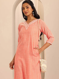Libas Woven Design straight Kurta