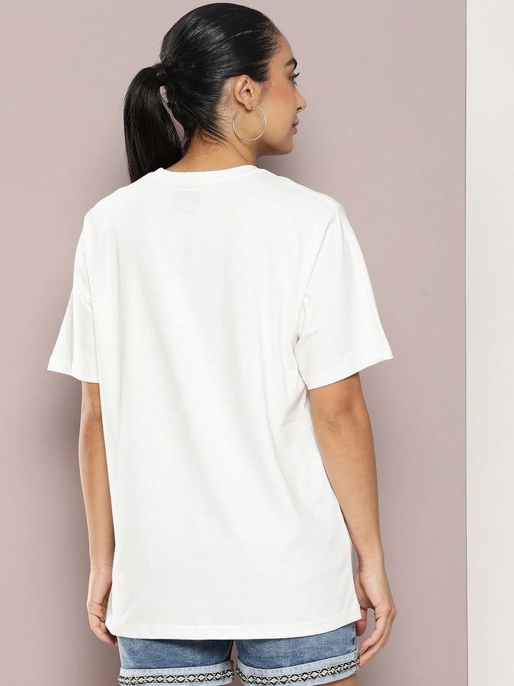 DILLINGER Women Graphic Printed  Oversized T-shirt