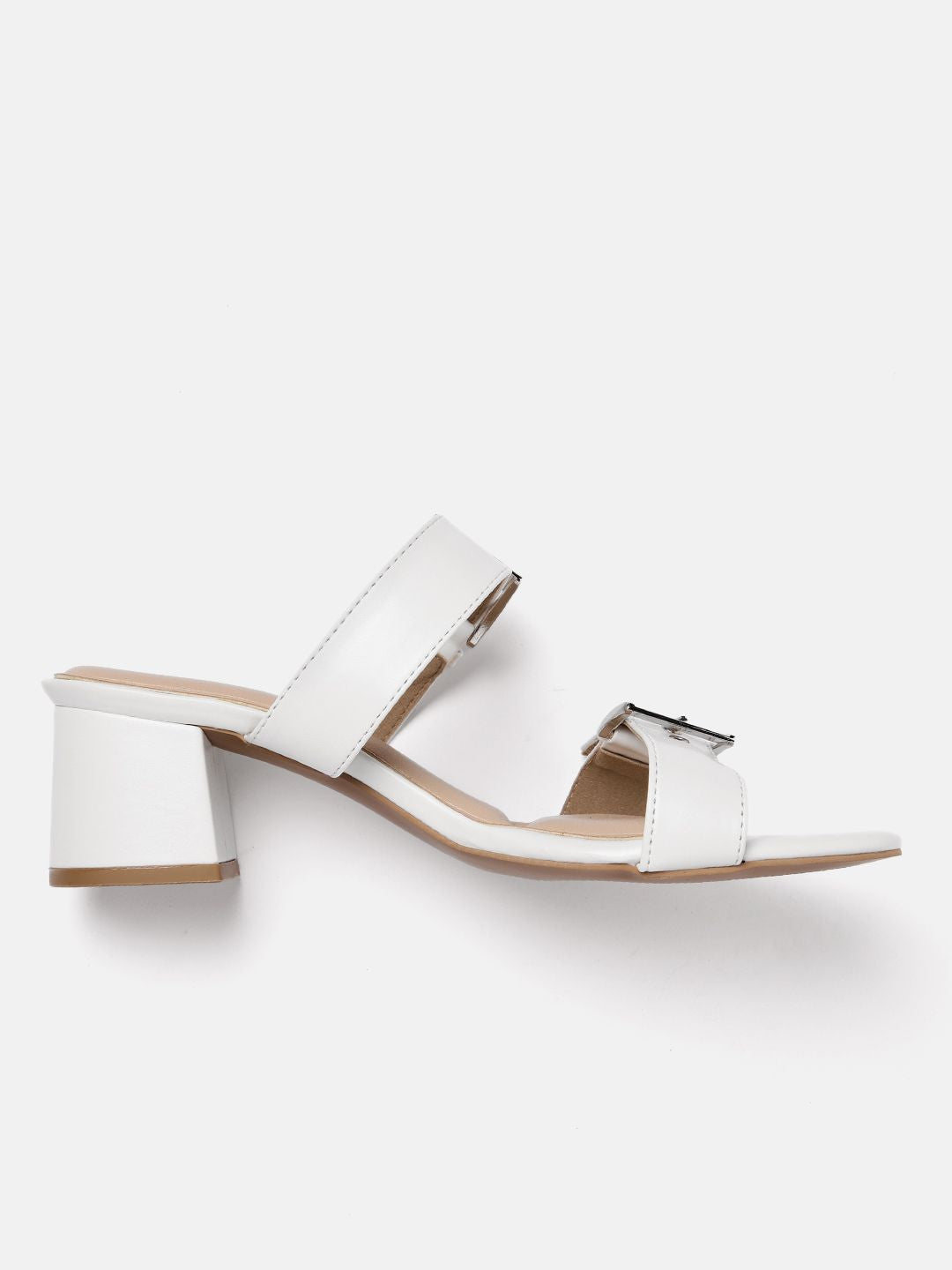 Lino Perros Block Heels with Buckles Detail