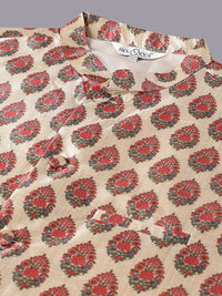 SOJANYA PLUS Regular Silk Cotton Kurta With Pyjamas & Nehru Jacket