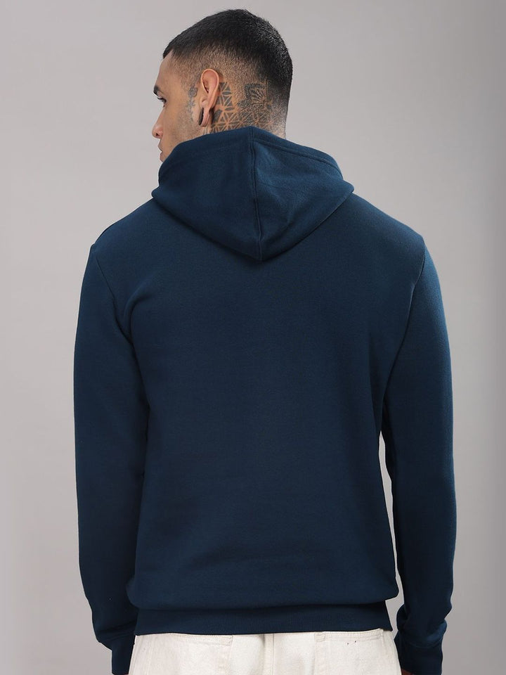 ADRO Men Printed Hooded Sweatshirt