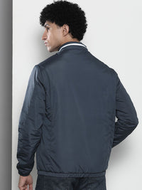 The Indian Garage Co Men Zip-Front Bomber Jacket with Zipper Pockets