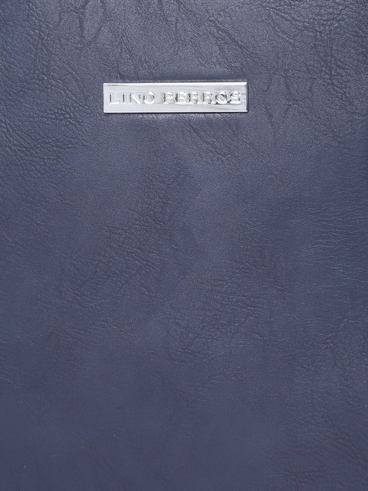 Lino Perros Navy Blue Solid Shoulder Bag