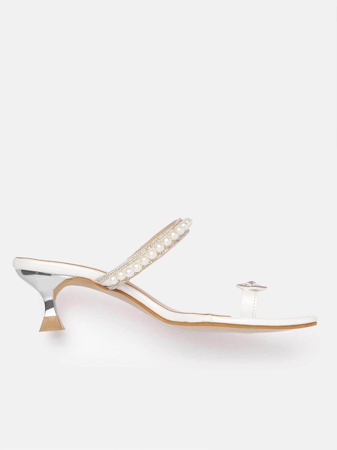 Lino Perros Embellished One-Toe Kitten Heels