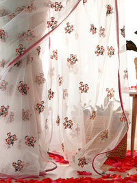 Saree mall Floral Embroidered Sequinned Net Saree