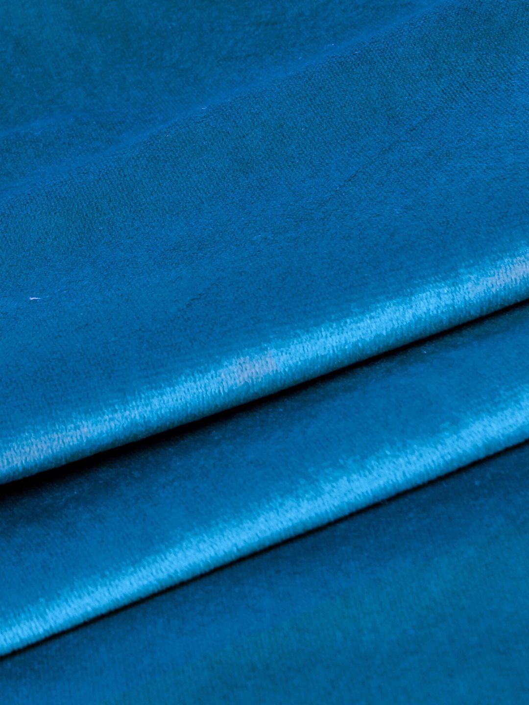 STITCHNEST Blue 2 Pieces Velvet Square Cushion Covers