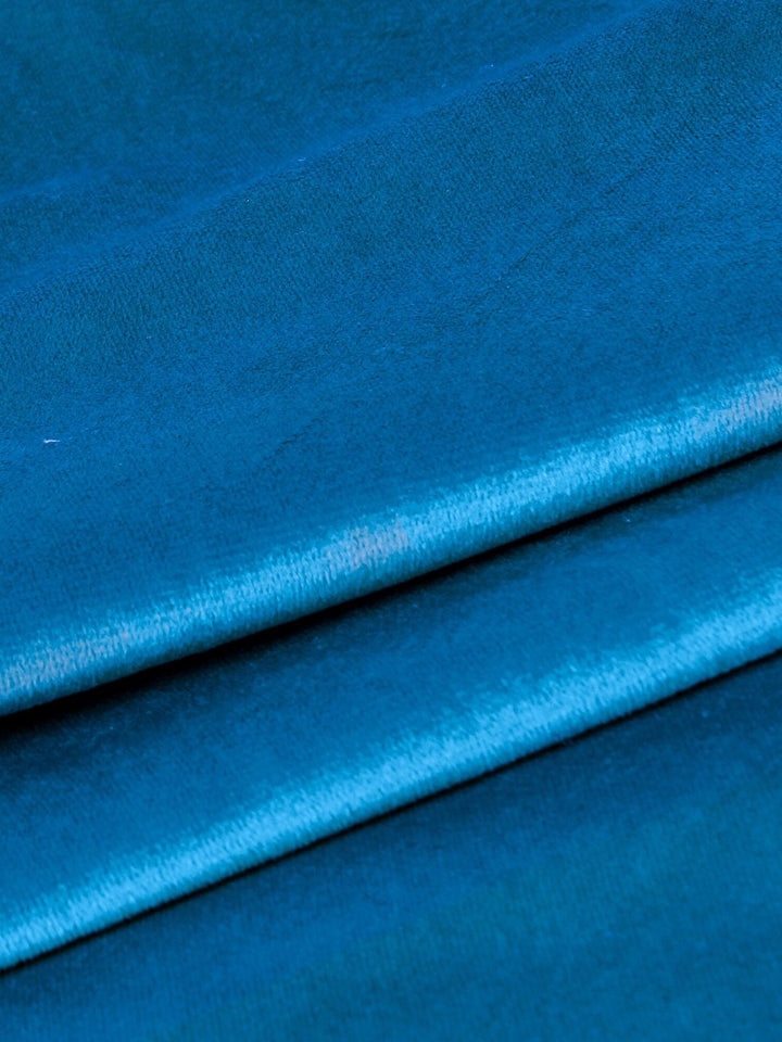 STITCHNEST Blue 2 Pieces Velvet Square Cushion Covers