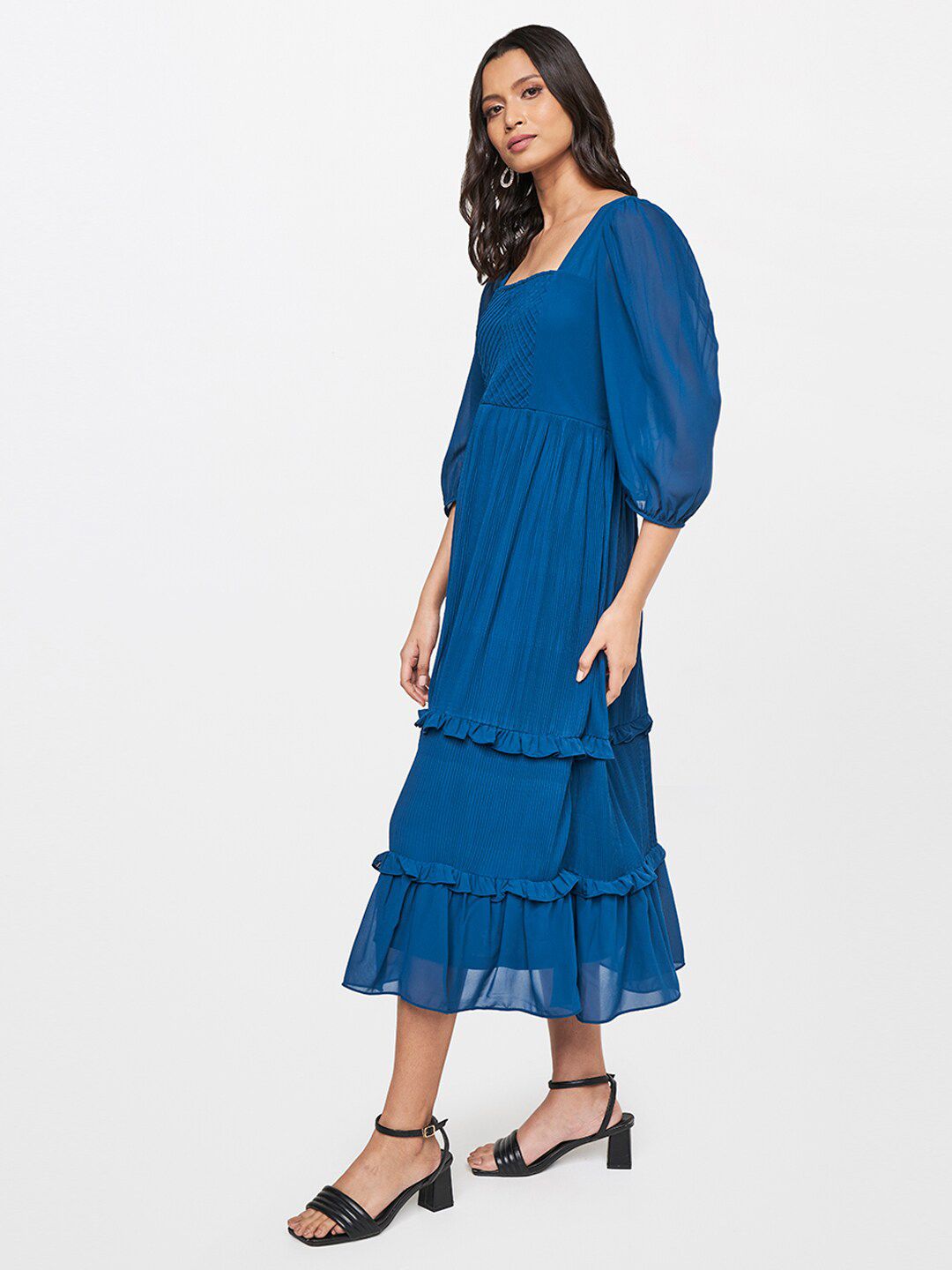AND Women Blue Midi Dress