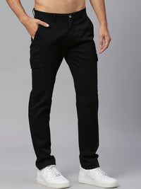 Thomas Scott Men Mid-Rise Smart Slim Fit Easy Wash Cargos Trousers