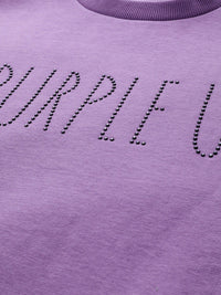 STREET 9 Women Lavender Embellished Sweatshirt