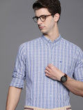 Raymond Contemporary Fit Checked Pure Cotton Semiformal Shirt