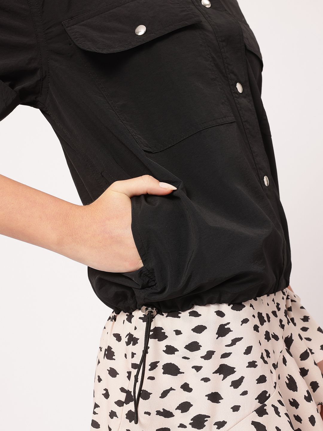 DressBerry Sleek Statement Hem with Toggle Shirt