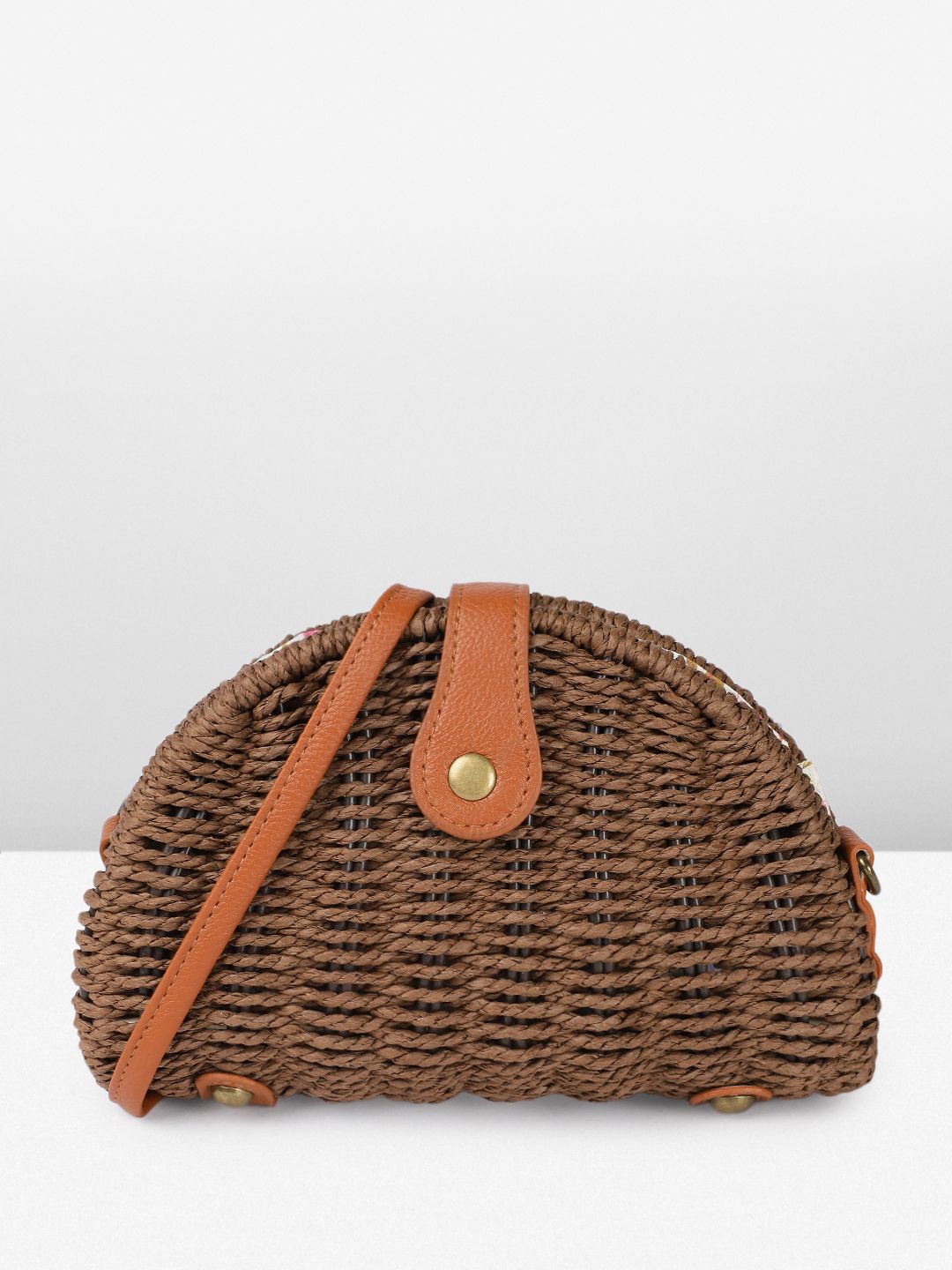 DressBerry Self Design Structured Sling Bag