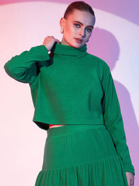 STREET 9 Turtle Neck Crop Top