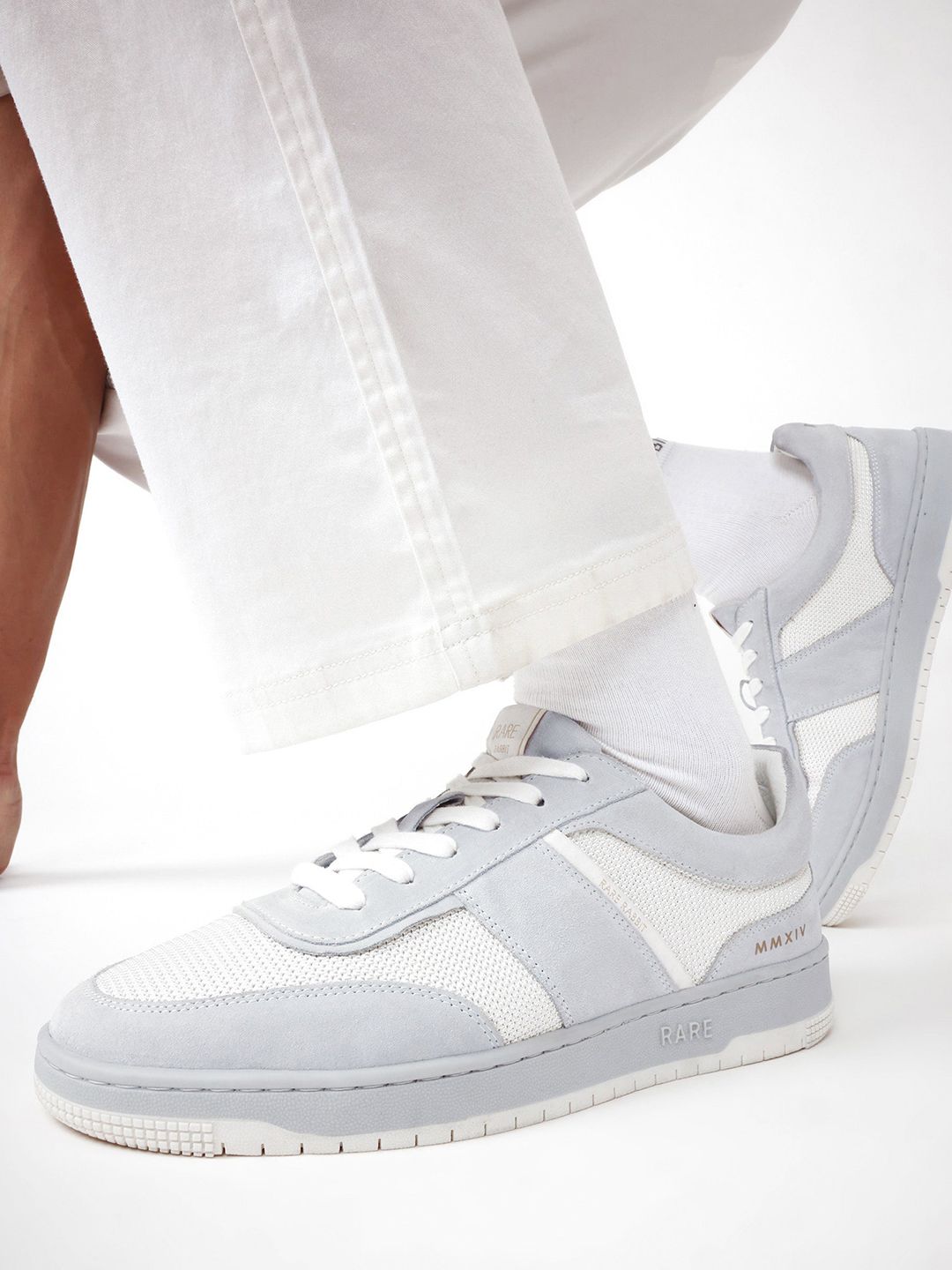 RARE RABBIT Men Rubio Textured Leather Sneakers
