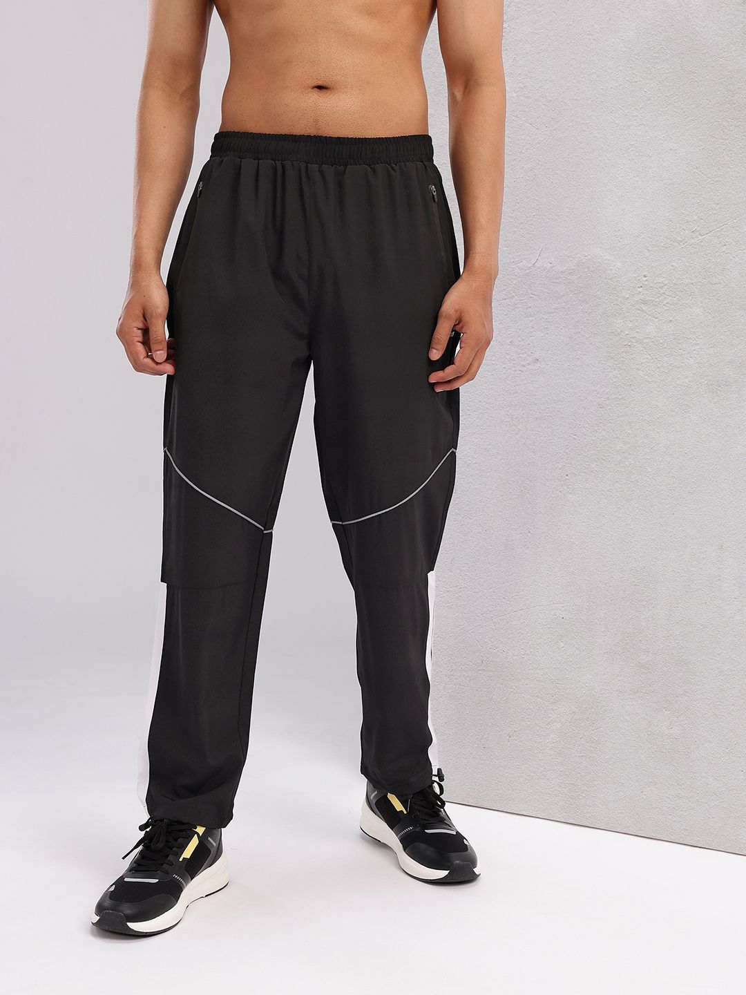 HRX by Hrithik Roshan Men Rapid-Dry Paneled Training Track Pants
