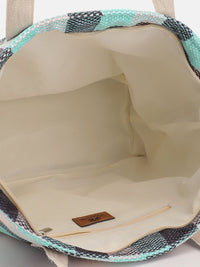 Anouk Self Checked Structured Shoulder Bag
