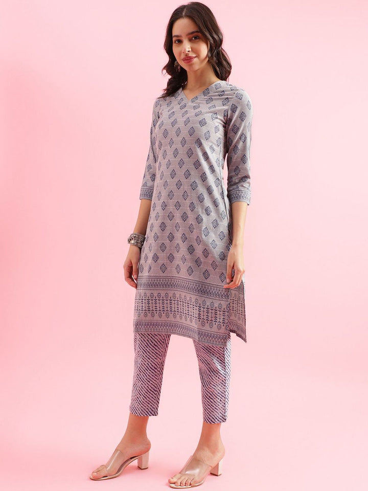 KALINI Women Printed Regular Patchwork Kurta Trousers & Dupatta