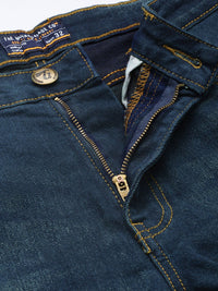 The Indian Garage Co Men Carrot Fit Light Fade Stretchable Jeans