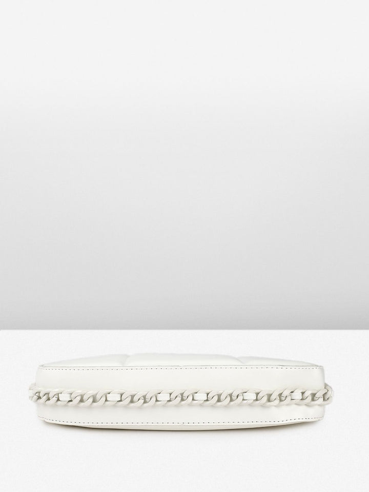 DressBerry Self Striped Structured Handheld Bag