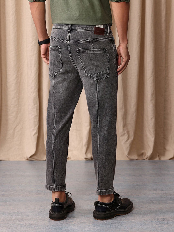 Mr Bowerbird Men Tapered Fit Mid-Rise Heavy Fade Stretchable Jeans