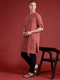 Anouk Pure Cotton Striped Kurta