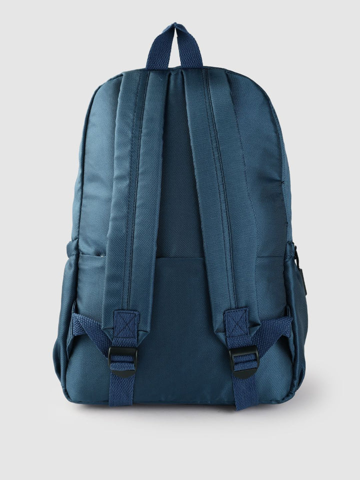 Lino Perros Women Teal Blue Solid Backpack- 28 Litres