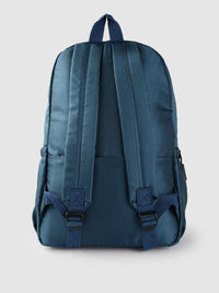 Lino Perros Women Teal Blue Solid Backpack- 28 Litres
