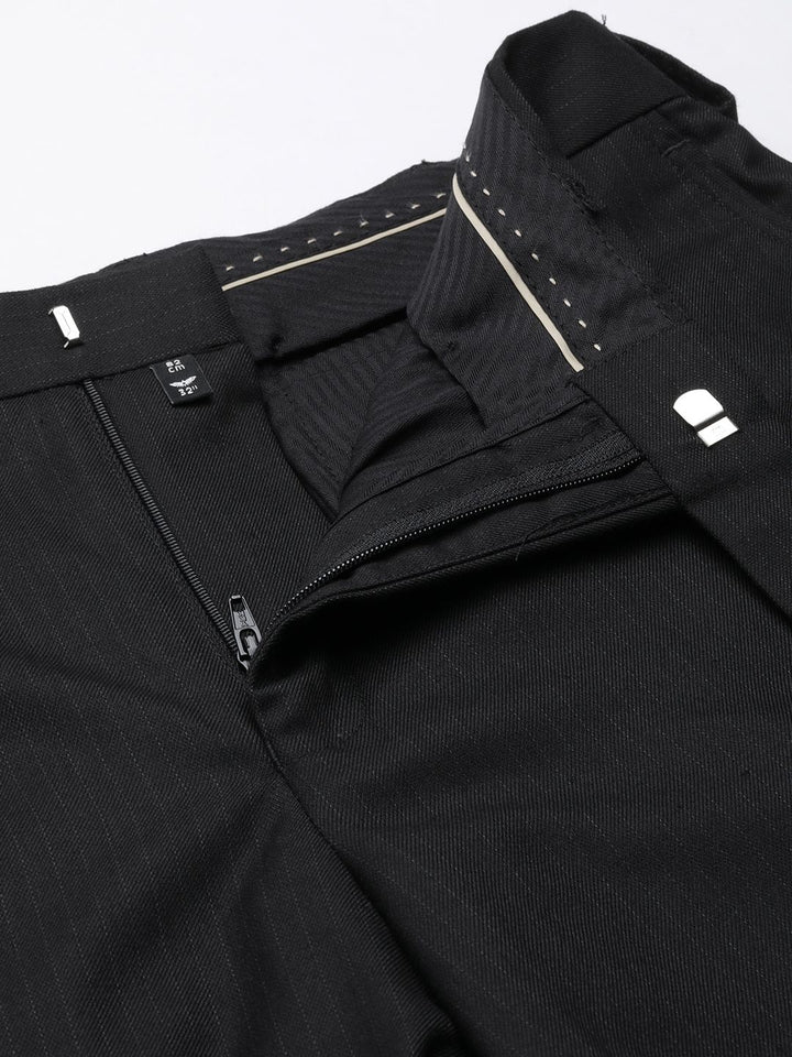 Park Avenue Men Mid Rise Flat Front Formal Trousers