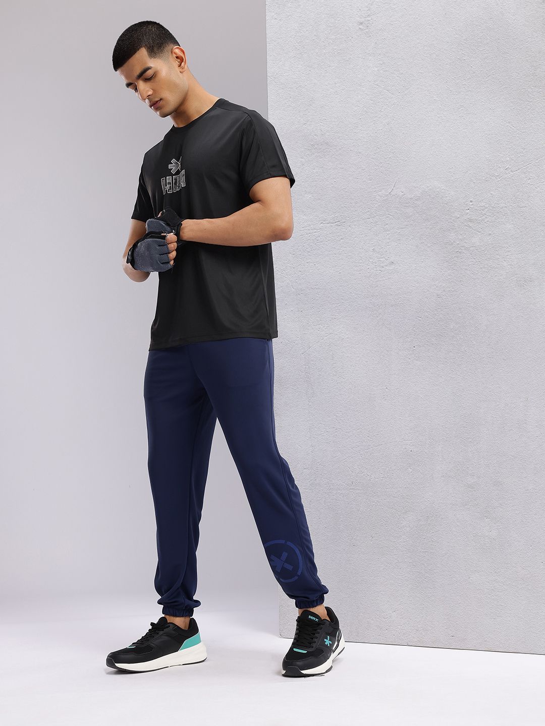 HRX by Hrithik Roshan Brand Logo Print Rapid-Dry Training T-shirt