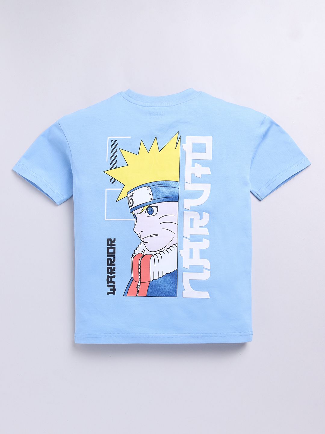 Happy Faces Boys Naruto Print Pure Cotton T-shirt