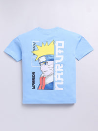 Happy Faces Boys Naruto Print Pure Cotton T-shirt