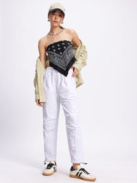 DressBerry Women Toggled Edge Track Pants
