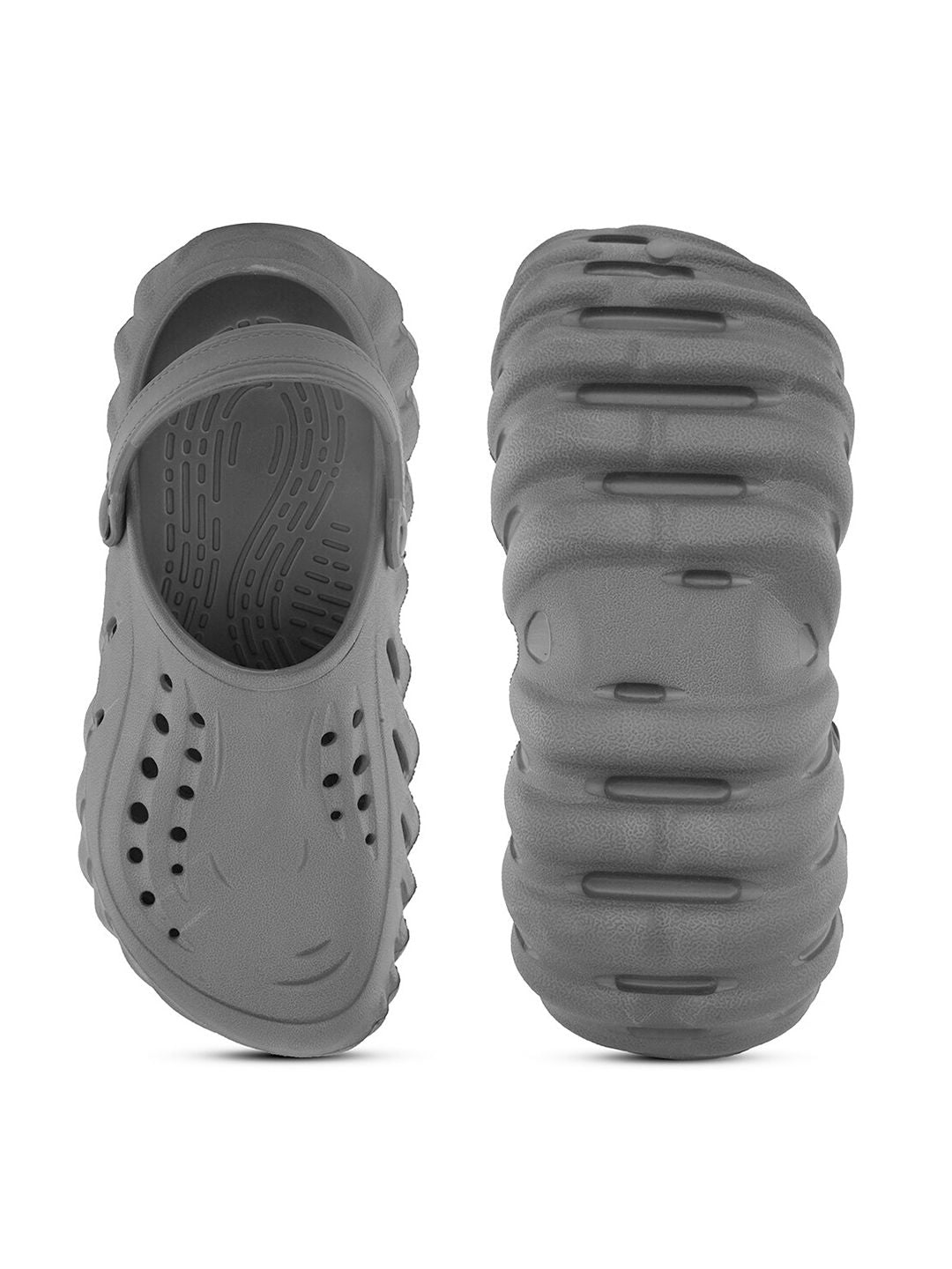 HRX by Hrithik Roshan Men Grey Self Design Clogs